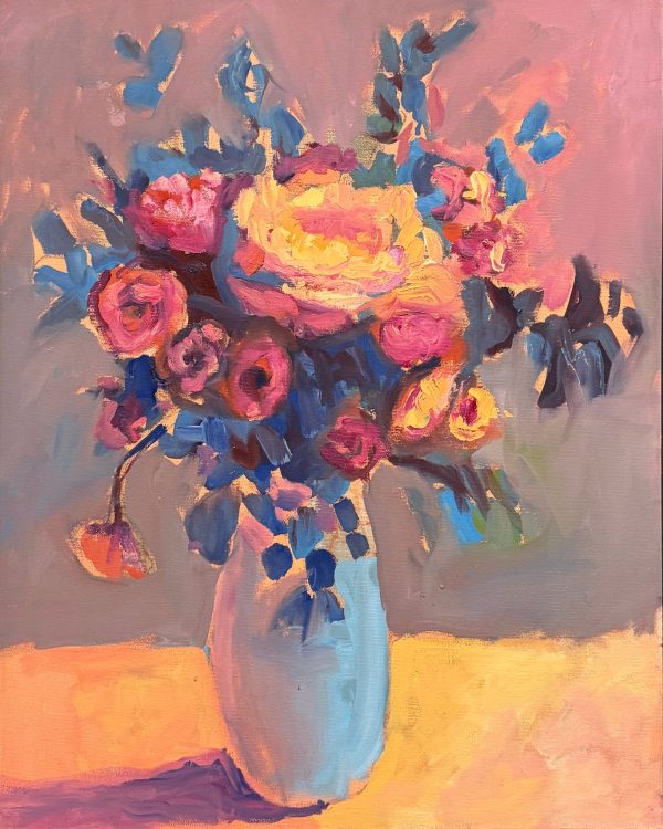 Floral Symphony in Yellow, Orange & Pink