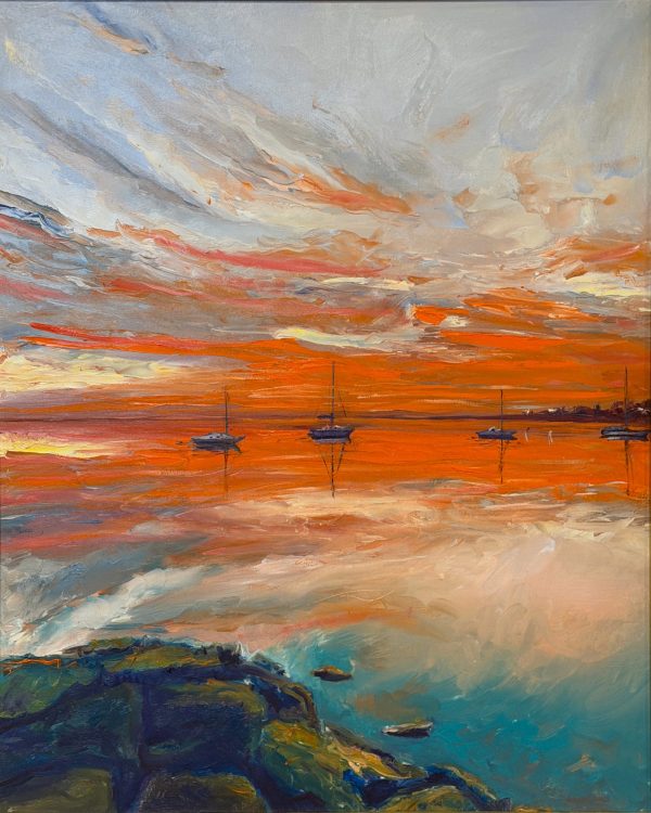 Morning Glow, Anchored Stillness