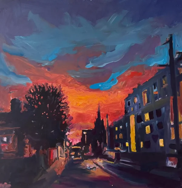 Sunset at St Mary of the Angels